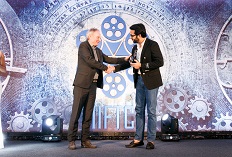 IIFTC Awards – Truls Kontny, President EUFCN presenting to Rishabh Chopra for War