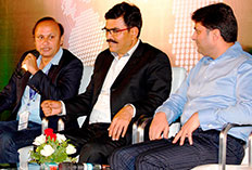 Uday Singh with Sanjiv Kumar, Delhi Tourism and Talat Parvez, Jammu & Kashmir Tourism