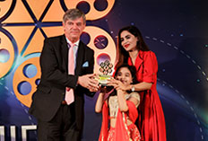 IIFTC Awards - H.E. Milan Hovorka The Ambassador of CZECH Republic with Baby Abida Hussain from Adam Joan