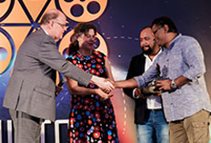 IIFTC Awards  - CG of Norway  Ann Ollestad & CG of Sweden Nils Eliasson presenting to Director & Producer of Amazon Obhijaan